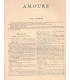 Amours, Paul Nivoix, acteurs Suzanne-Desprès, Jacques Dumesnil  - La Petite Illustration Théâtre n°223 1929