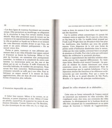 Au coeur des villes, Jean-Louis André, 1994 - architecture, urbanisme
