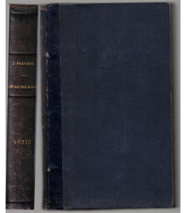 Reliure dos Cuir - Séparons-nous, journal de l'Abbé Blondot, 1905, Jules Pravieux,  - séparation de l'Eglise et Etat