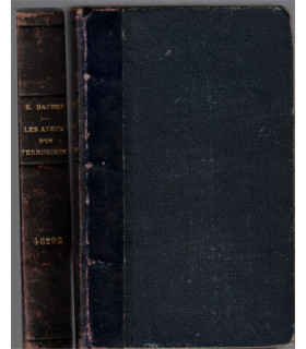 Reliure dos Cuir - Les aveux d'un terroriste, Ernest Daudet, 1913 - Terreur Révolution 1789,