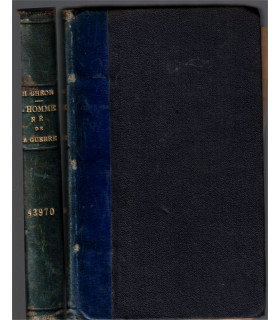 Reliure dos Cuir - L'homme né de la guerre, témoignage d'un converti 1915, Henri Ghéon 1923 - guerre 1914-1918, roman chrétien