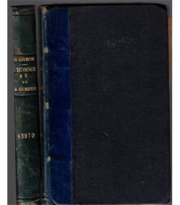 Reliure dos Cuir - L'homme né de la guerre, témoignage d'un converti 1915, Henri Ghéon 1923 - guerre 1914-1918, roman chrétien