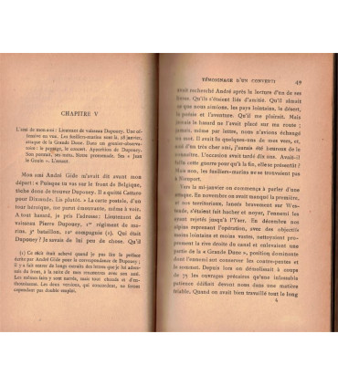 Reliure dos Cuir - L'homme né de la guerre, témoignage d'un converti 1915, Henri Ghéon 1923 - guerre 1914-1918, roman chrétien