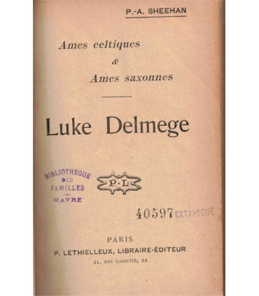 Reliure dos Cuir - Luke Delmege, âmes celtiques et âmes saxonnes, Patrick Augustine Sheehan, 1902 - Irlande