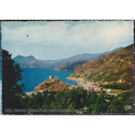 Porto, vue générale et le Golfe - carte postale Corse 20, Cap