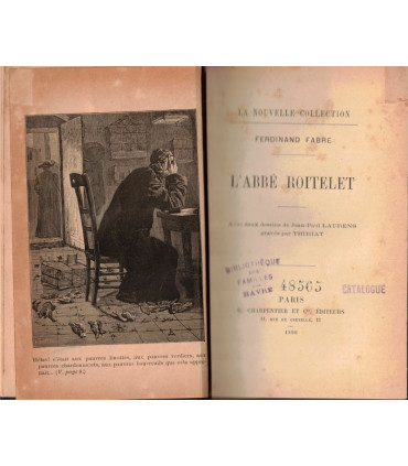 Reliure dos Cuir - L'abbé Roitelet, Ferdinand Fabre, 1890 -