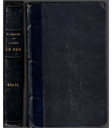 Reliure dos Cuir - Après le feu, Henri Frémont, 1929  - guerre 1914-1918