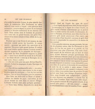 Reliure dos Cuir - Oh les hommes ! Journal d'une vieille fille, Jules Pravieux 1903 -