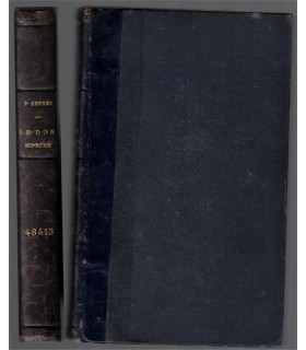Reliure dos Cuir - Le don suprême, Paul Serres 1928 - pèlerinage Lourdes, conversion, roman d'amour, roman chrétien