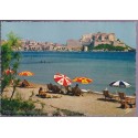 Calvi, la plage et la Citadelle - carte postale Corse 20, Cap