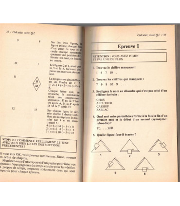 Réussissez les tests d'intelligence, Gilles Azzopardi, 1995 - psychologie, jeux,