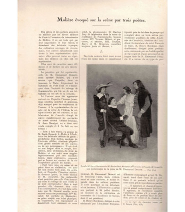 La mort de Molière, Maurice Rostand - Molière et son ombre, Jacques Richepin  - La Petite Illustration Théâtre n°61 1922