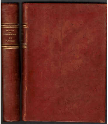 Les Rougon-Macquart, La Conquête de Plassans Emile Zola, 1927 - reliure plein cuir, numéroté, Oeuvres complètes d'Emile Zola