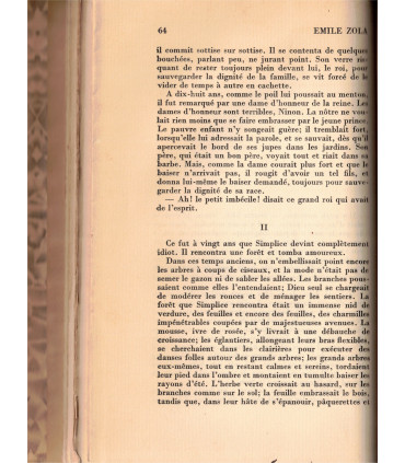 R Contes à Ninon, et Nouveaux Contes à Ninon, Emile Zola, 1927 - reliure plein cuir, collection Oeuvres complètes d'Emile Zola