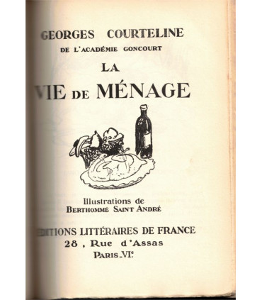 Georges Courteline, Un client sérieux, La vie de ménage, 1931 - reliure plein cuir, édition numérotée, théâtre