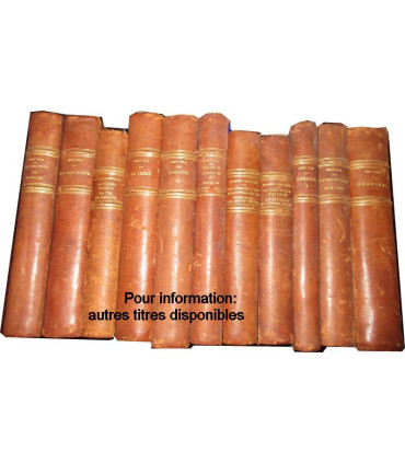 R Les Rougon-Macquart, Germinal, Emile Zola, 1928 - reliure plein cuir, numéroté, Oeuvres complètes d'Emile Zola