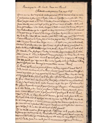 Pensées fragments et lettres de Blaise Pascal, T1, Prosper Faugère, 1844 - morale chrétienne, littérature XVIIe siècle,