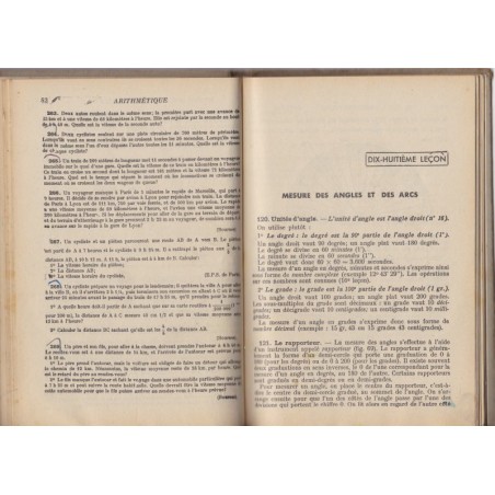 Arithmétique et dessin géométrique 1949, classe sixième, Lebossé et Hémery