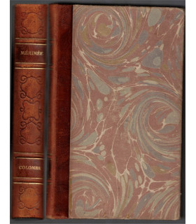 Colomba, Prosper Mérimée, 1900 - Vendetta Corse, Collection Gallia, dos cuir,