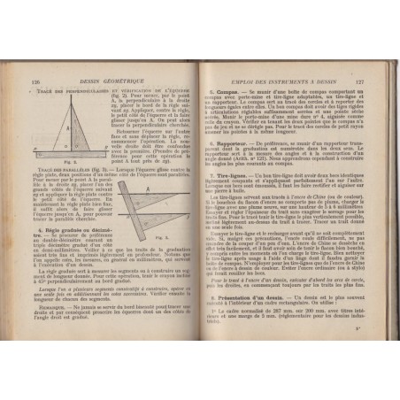 Arithmétique et dessin géométrique 1949, classe sixième, Lebossé et Hémery