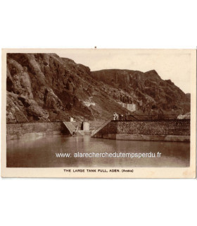 Carte postale Protectorat britannique d'Aden - The large tank full, Aden, Arabia, 1930 - Yémen