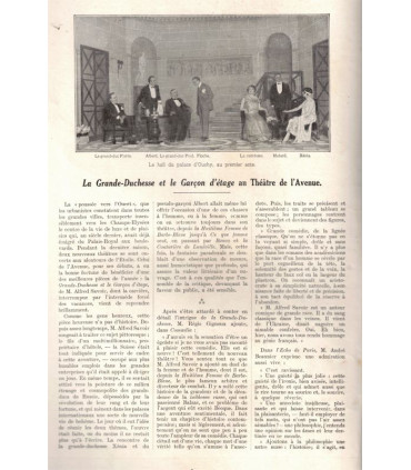 La Grande Duchesse et le garçon d'étage, Alfred Savoir - acteurs Jules Berry - La Petite Illustration Théâtre n°126 1924