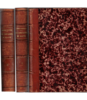Les Compagnons du Glaive, Tomes 1 et 2, Léopold Stapleaux, 1891 - romans populaires XIXe siècle, relié dos cuir,