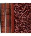 Les Compagnons du Glaive, Tomes 1 et 2, Léopold Stapleaux, 1891 - romans populaires XIXe siècle, relié dos cuir,