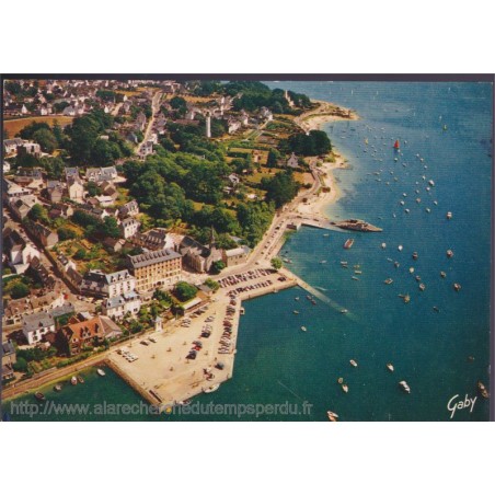 Bénodet, la corniche et le port  - carte postale département 29 Finistère
