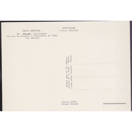 Bénodet, son port de plaisance  - carte postale département 29 Finistère