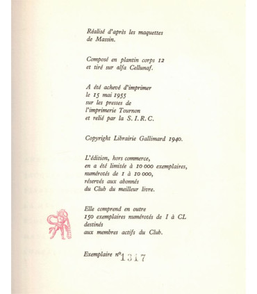 L'annonce faite à Marie, Lettre à une jeune fille allemande, Paul Claudel, 1955 - théâtre XXe s., numéroté