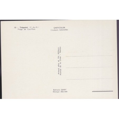 Trégastel, plage de Coz-Pors - carte postale département 22 Côtes-du-Nord