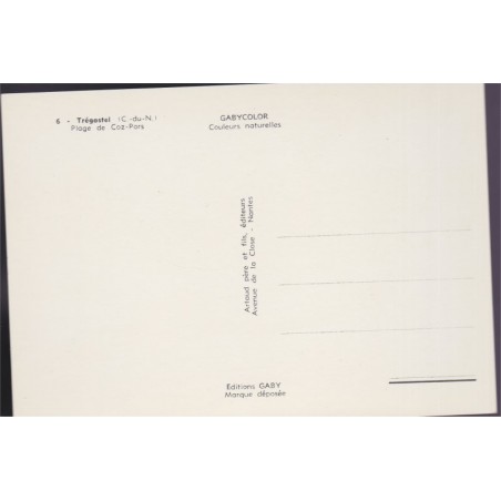 Trégastel, plage de Coz-Pors - carte postale département 22 Côtes-du-Nord