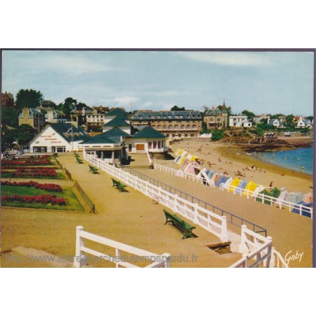 Saint-Quay-Portrieux, le casino et la plage - carte postale département 22 Côtes-du-Nord