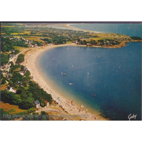Bénodet, perspective sur la grande plage  - carte postale département 29 Finistère