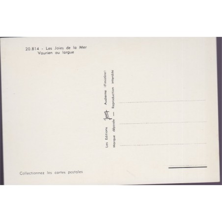 Vaurien au largue - carte postale département 29 Finistère, bateau & nautisme