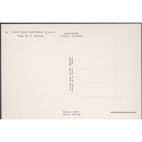 Saint-Quay-Portrieux, plage de la Comtesse - carte postale département 22 Côtes-du-Nord