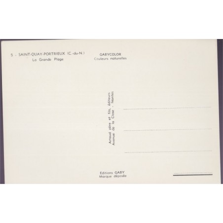 Saint-Quay-Portrieux, la grande plage - carte postale département 22 Côtes-du-Nord