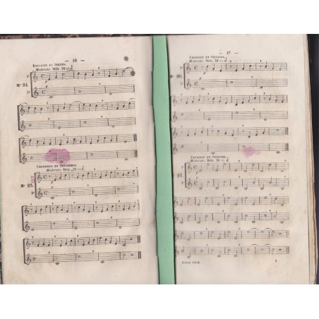 L'école primaire, solfège à deux et trois voix, A. Panseron, 1873 - manuels de musique