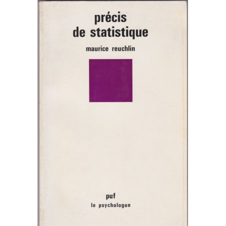 Précis de statistique, Maurice Reuchlin