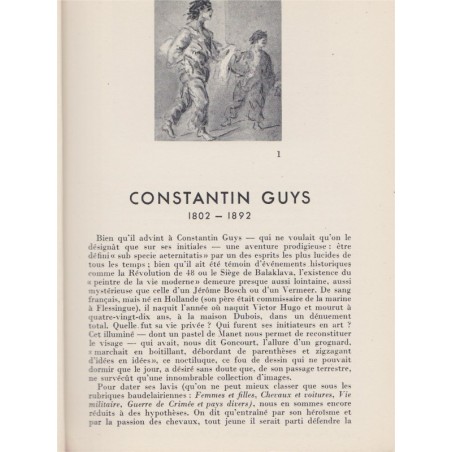 Constantin Guys, Claude Roger-Marx 1949 - Collection des Maîtres, Braun, peintres