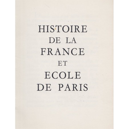 Exposition Histoire de la France et école de Paris, 1962 - peintres, biographies, art