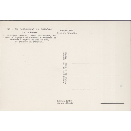 Le Buisson - carte postale département 24 Dordogne