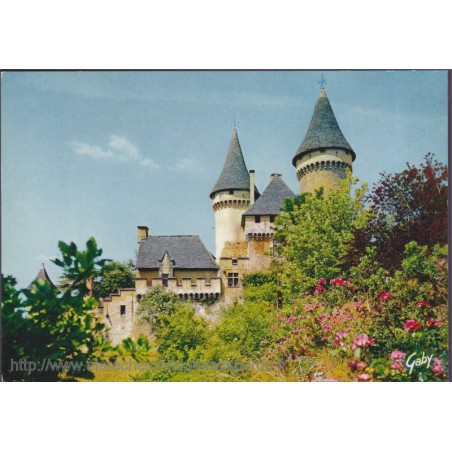 Château de Puymartin, Dordogne - carte postale département 24 Dordogne, châteaux