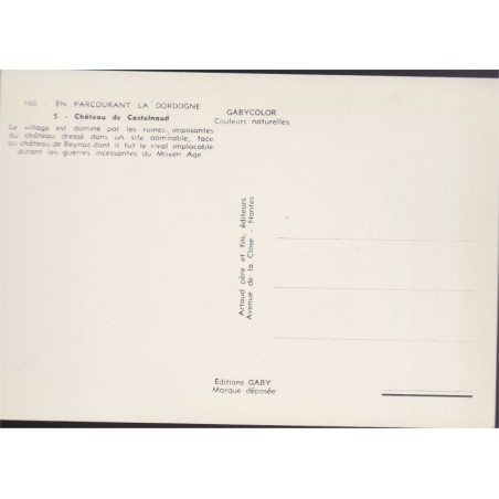 Château de Castelnaud - carte postale département 24 Dordogne