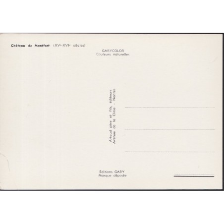 Château de Montfort - carte postale département 24 Dordogne