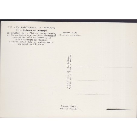 Château de Montfort - carte postale département 24 Dordogne