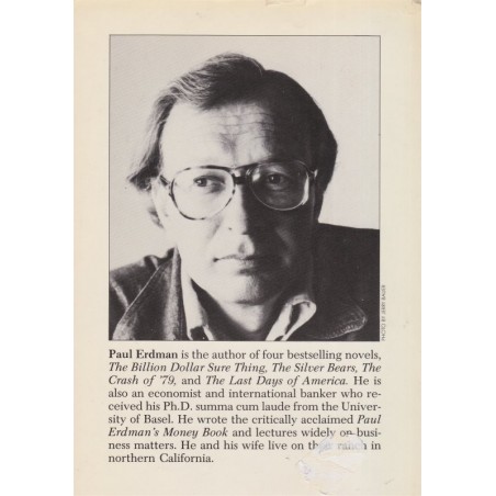 The panic of '89, Paul Erdman, 1987 - english novel, roman politique, politique américaine, Etats-Unis,