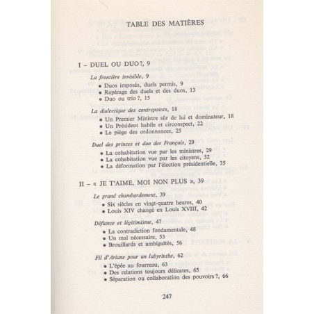 La cohabitation des Français, Maurice Duverger, 1987 - politique, Droit constitutionnel