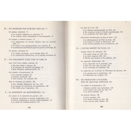 La cohabitation des Français, Maurice Duverger, 1987 - politique, Droit constitutionnel